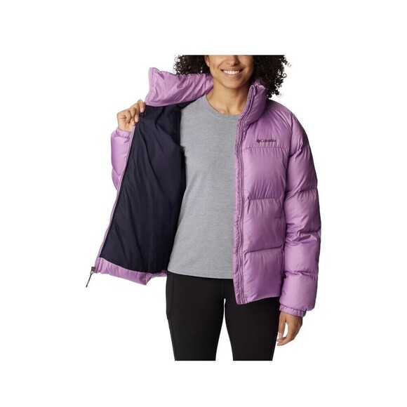 Columbia Puffect Women's Puffer Jacket with pockets Light Purple Lavender Small - Picture 6 of 11